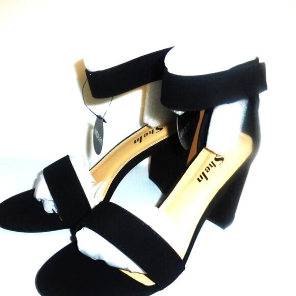 SHO1 - Sheln Velvet WOMANS' SHOES SZ 9W Ladies Black Shoes Dress Shoes Ankle - Picture 1 of 6